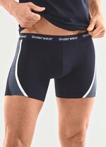 Trepack byxor med tryckta inl&auml;gg 