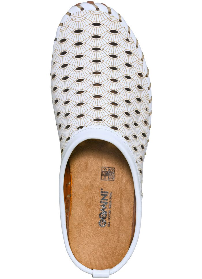 Slip-in-skor fr&aring;n Gemini med luftig perforering VIT