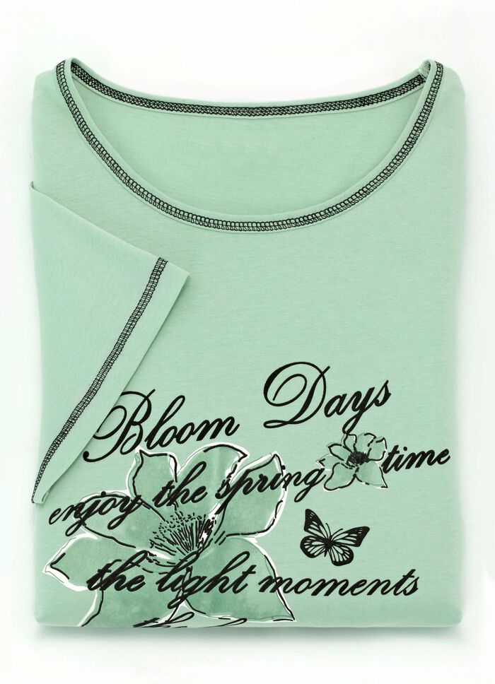 F&ouml;rpackning med tv&aring; nattlinnen, korta &auml;rmar med rund hals 