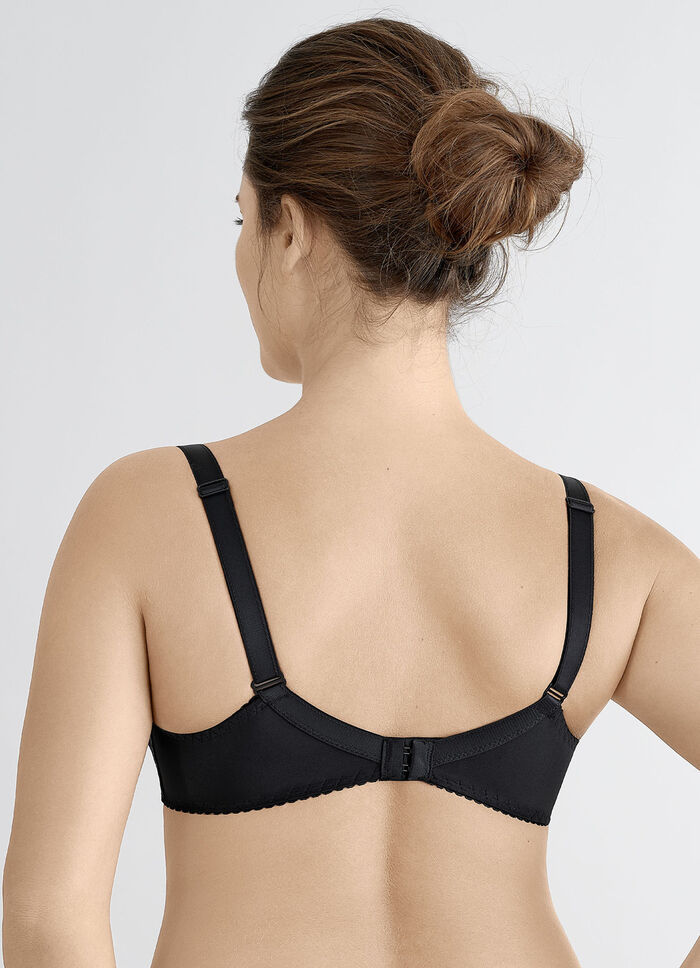 Felina bygelbehå med elastisk broderad spets SVART