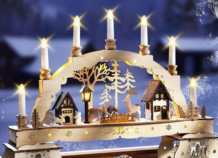 Belysta ljusb&aring;gar / piedestaler f&ouml;r ljusb&aring;gar 