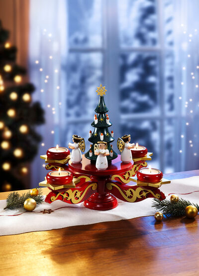 Adventsljusstake i trä 