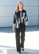 skjorta med kontrasttryck 