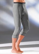 Vadl&aring;ng l&aring;ngkalsonger i trepack av finribbat material med gylf, f&auml;rgade 