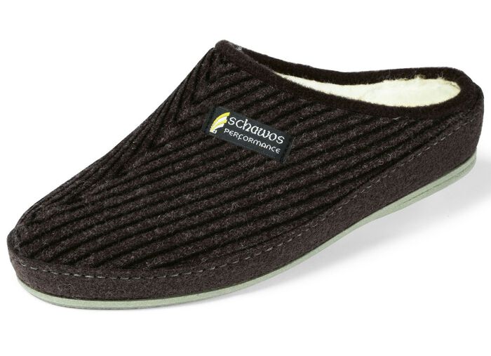 Fodrade tofflor f&ouml;r herrar, med nykomull 