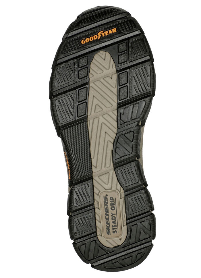 SKECHERS, bekväma herrtofflor, med gjuten slip-in-hälplatta Mörkbrun