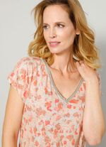 Skjorta med dekorativt band 