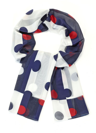 Halsduk med prickmönster 