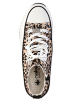 Rieker skosko med sn&ouml;rning i leopardm&ouml;nstrad eller denimstil BRUN-SVART-VIT