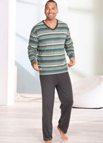 V-ringad pyjamas med &ouml;ppna manschetter 