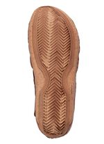 Gemini sandal med fl&auml;tade remmar COGNAC