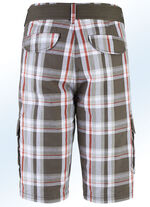 Bermudashorts med bälte och cargofickor i 2 färger OLIV-VIT