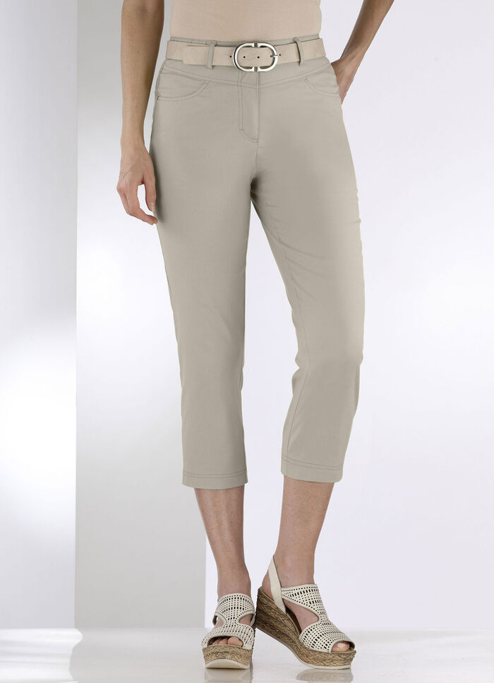 Capribyxor med 4 fickor SAND