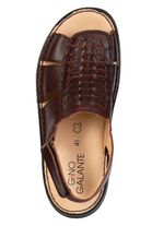 GINO GALANTE, l&auml;tta herrsandaler, tillverkade av l&auml;der 