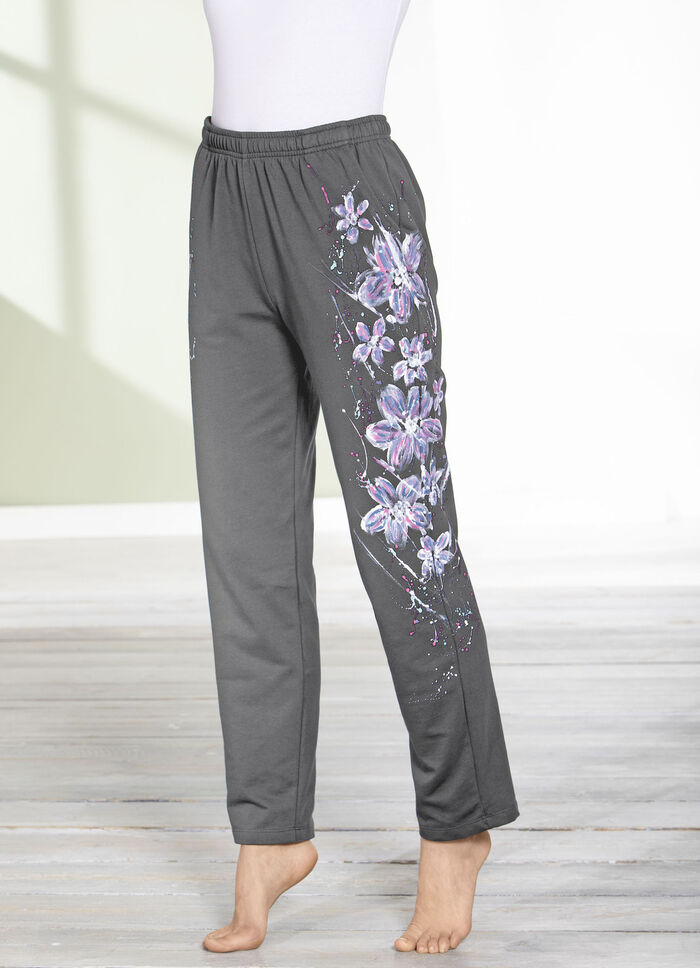 Byxor med en fantastisk blommig design, 