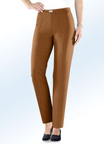 Byxa med stretchinlägg i midjan bak TERRAKOTTA