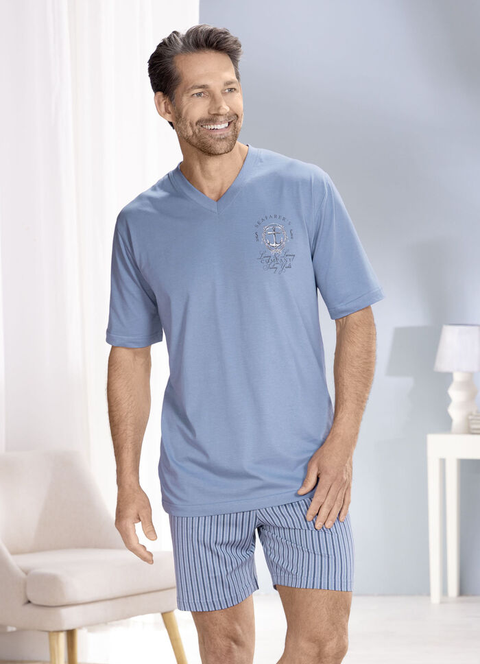 Tv&aring;pack V-ringade shorts 