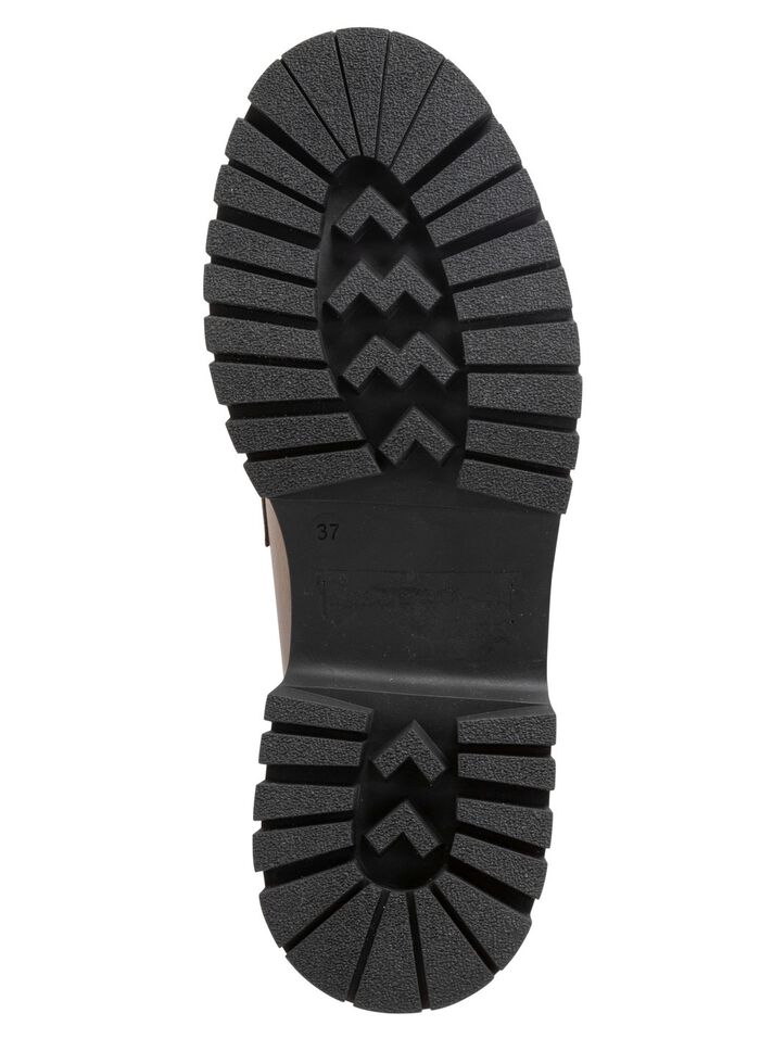 ELENA EDEN loafers med metallsmycken TAUPE