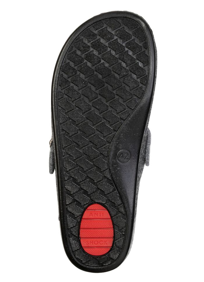 Klassiska herrtofflor, tillverkade av ullfilt GR&Aring;