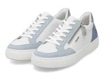 Remonte sneakers gjorda av nappa och mocka med metallic kant 