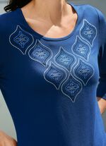 Skjorta med strassdekor framtill 