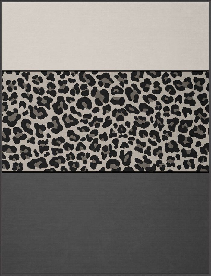 Filt i trendigt leopardm&ouml;nster 