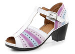 Sandal med remmar i Gemini med dekorativa perforeringar, 