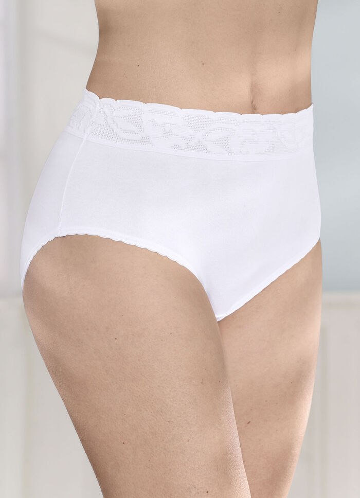 Fem-pack med trosor med resår i midjan 