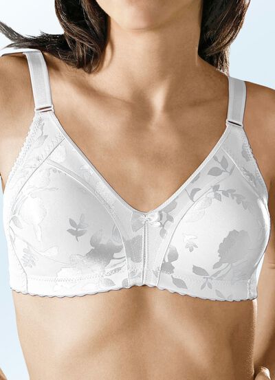 Naturana Minimizer-BH med diskret glansigt blomm&ouml;nster 
