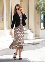 Bolero med rundad f&aring;ll 