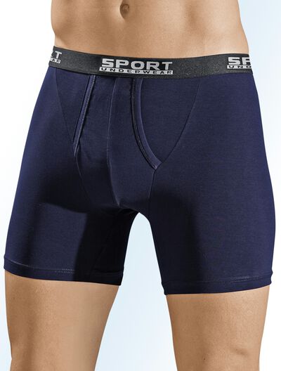 Paket med tre byxor gjorda av fin jersey, enfärgad, , large