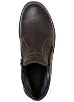 GINO GALANTE, andningsbara herrst&ouml;vlar, vinterskor, med dragkedja MOCKA