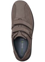 Skor med kardborrband fr&aring;n Waldl&auml;ufer med handsydd sula GRAFIT