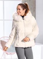 V&auml;ndbar jacka med fast huva 