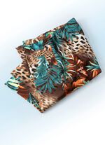 Bermudashorts med djungel- och djurskinnsm&ouml;nster 