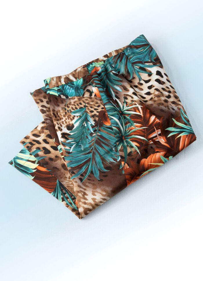 Bermudashorts med djungel- och djurskinnsm&ouml;nster 