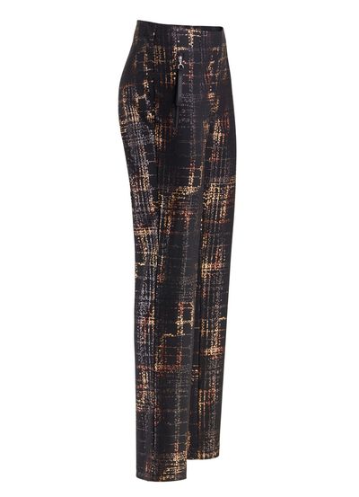 Byxor med skuren midjeband 