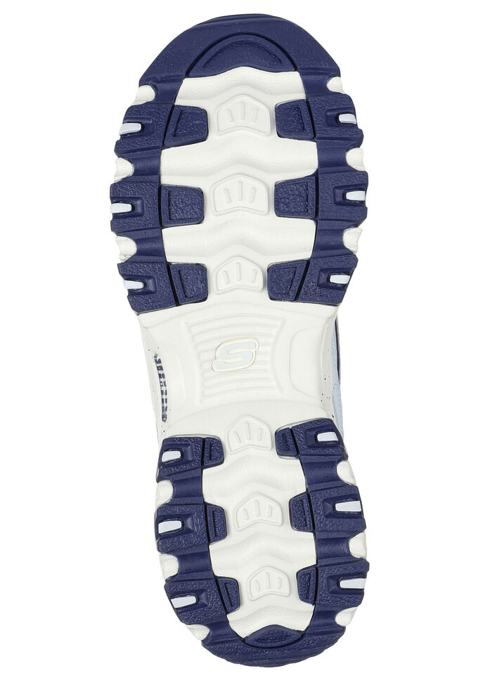 SKECHERS sneakers med snörning och mockakanter, 