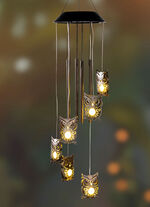 Solvindklocka med ugglor 