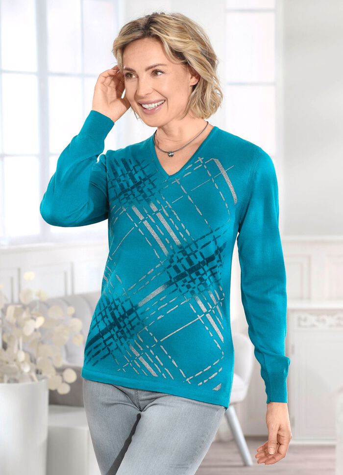 Tr&ouml;ja med ny ull och dekorativt m&ouml;nster 