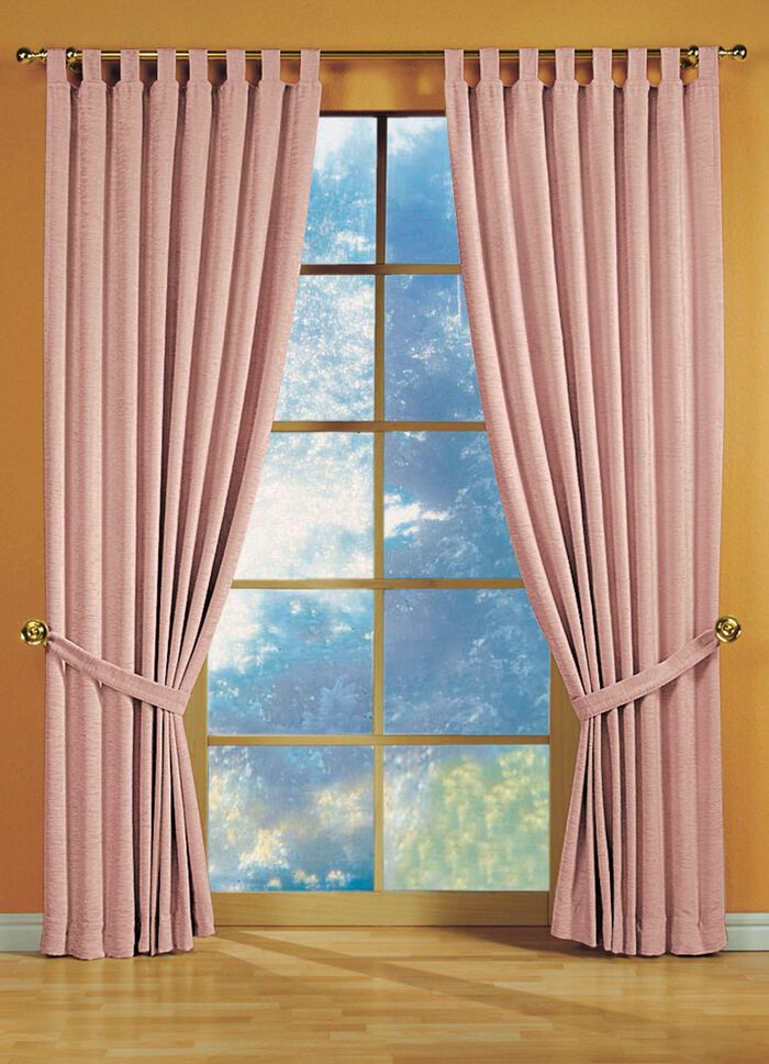 F&ouml;nsterdekoration gjord av kraftig termisk chenillekvalitet ROS&Eacute;