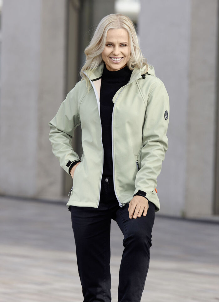Jacka med invändig fleece LINDGRÜN