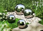 Rostfria kulor, set om 4 SILVER GLANS