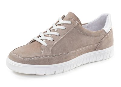 ELENA EDEN sneakers med sn&ouml;rning av mocka 
