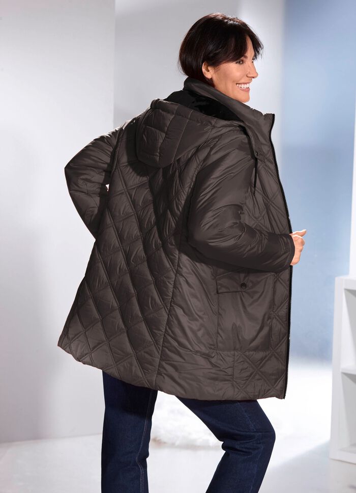 Jacka med avtagbar huva GRAFIT