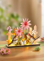 Upplyst tr&auml;dekoration 