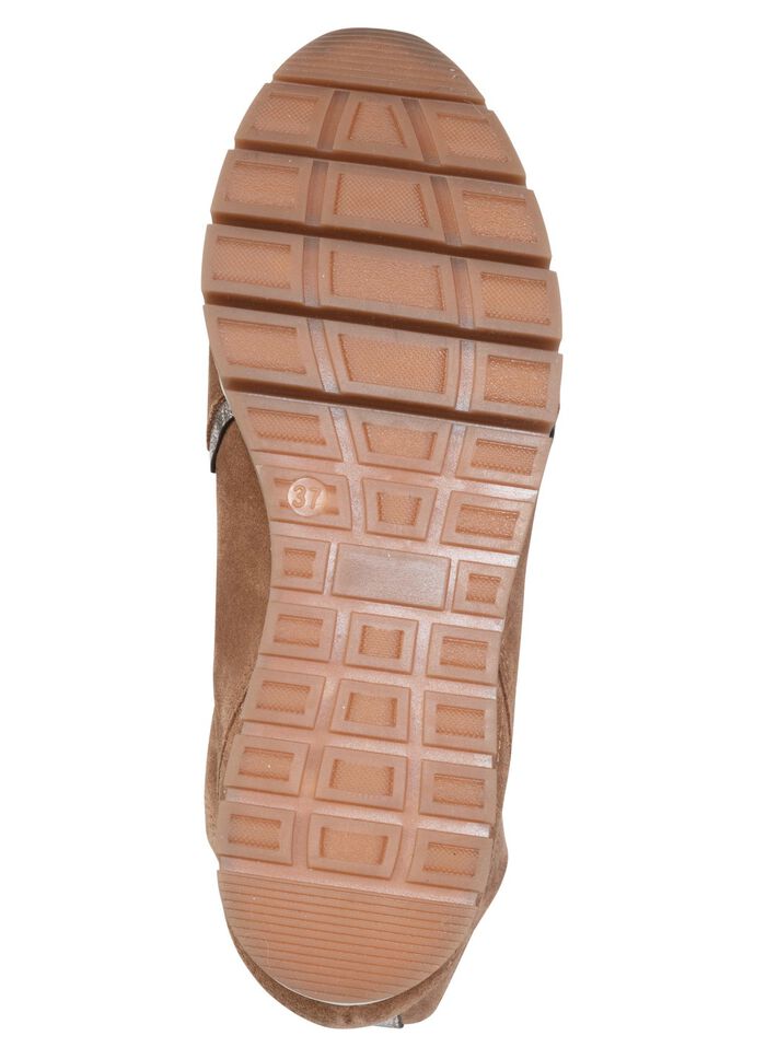 ELENA EDEN, fodrade damst&ouml;vlar, vinterskor, vidd G, med uttagbar fotb&auml;dd KONJAK