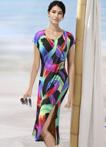 Kl&auml;nning med briljant f&auml;rgtryck design 