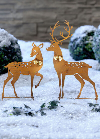 Hjort och hjort med klockor 