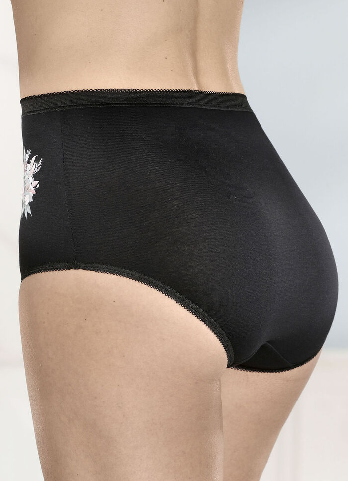 brio lingerie fyrapack trosor med blommotiv, 